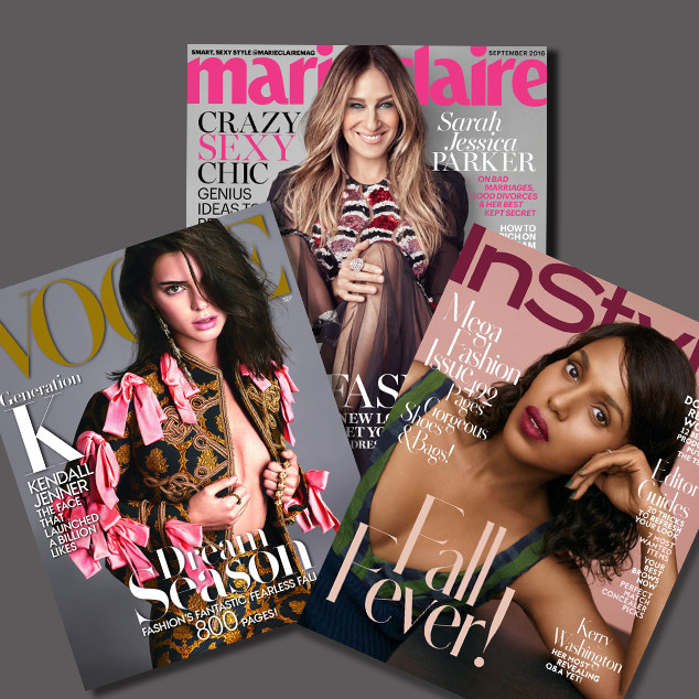 Vogue, InStyle, Marie Claire Vogue, InStyle, Marie Claire